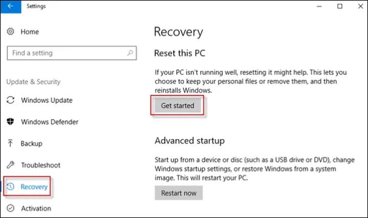 Acer recovery na laptopie