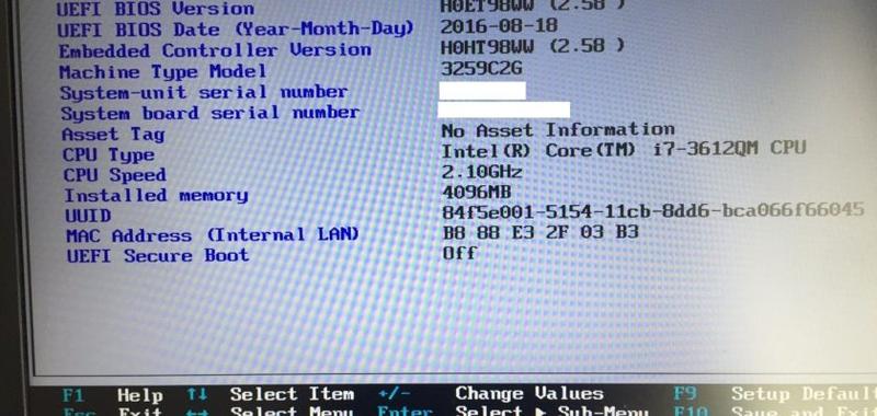 BIOS Dell Inspiron 15