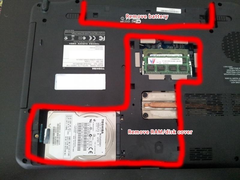 Reset BIOS Toshiba Satellite C660