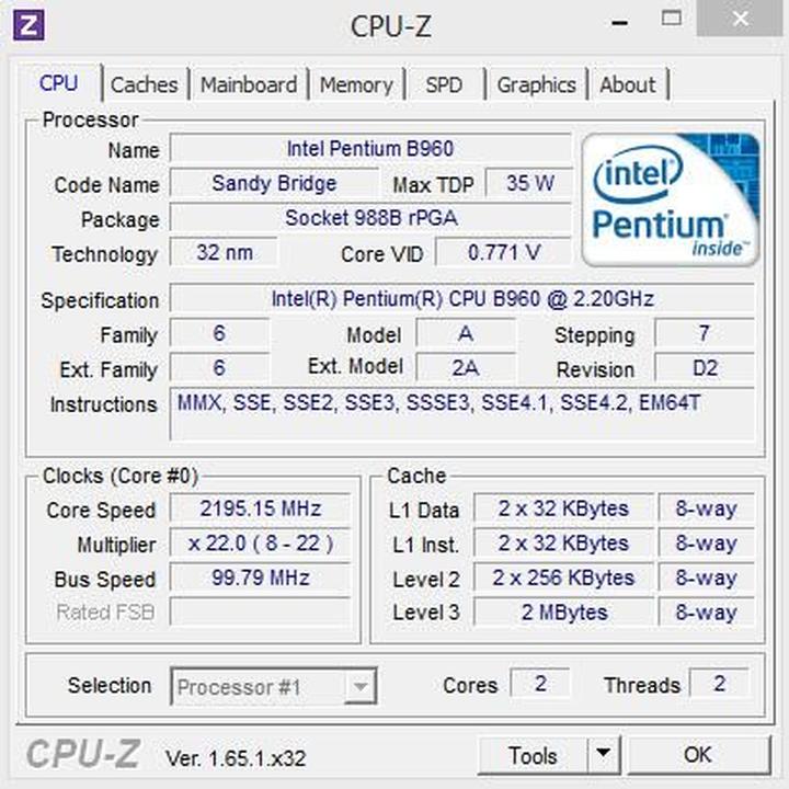 Procesor do Acer Aspire 5749Z