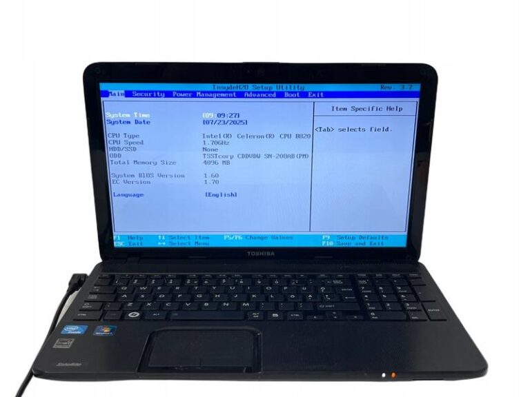 Przewodnik po rozkręceniu laptopa Toshiba Satellite C855 krok po kroku