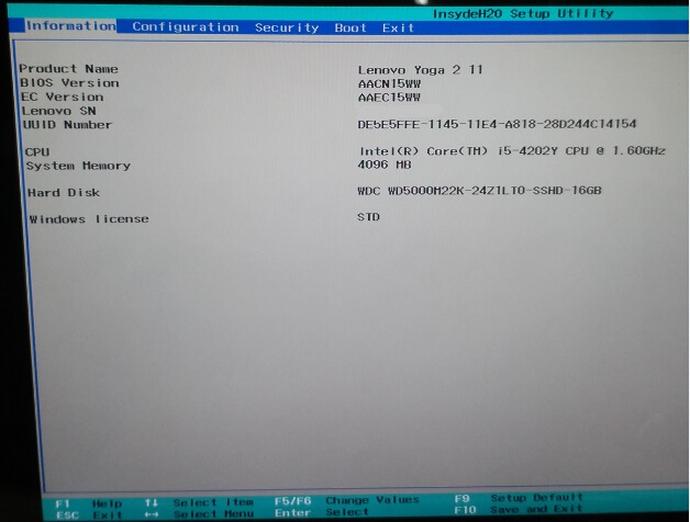 BIOS w laptopach Lenovo
